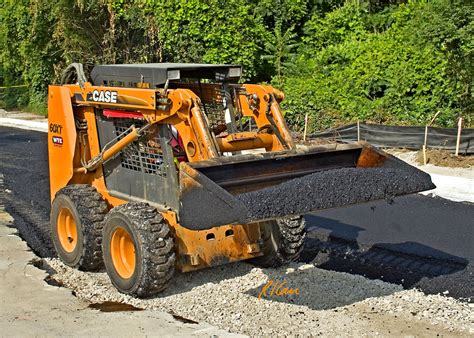 laying asphalt with skid steer|asphalt paving skid steer.